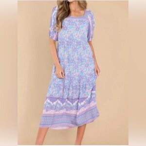 THML Tiered Midi Sundress